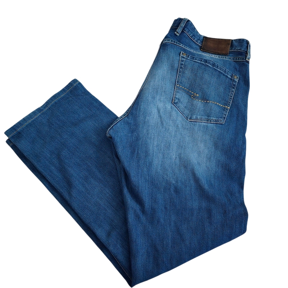 Robert Graham | Slim Jim Jeans | Size 38x32 | Designer Denim Bold Stitching